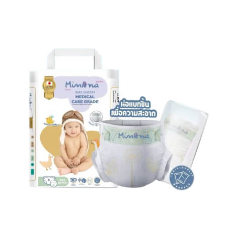 ผ้าอ้อมสำเร็จรูป MINANA ไซส์ S 68 ชิ้น_0